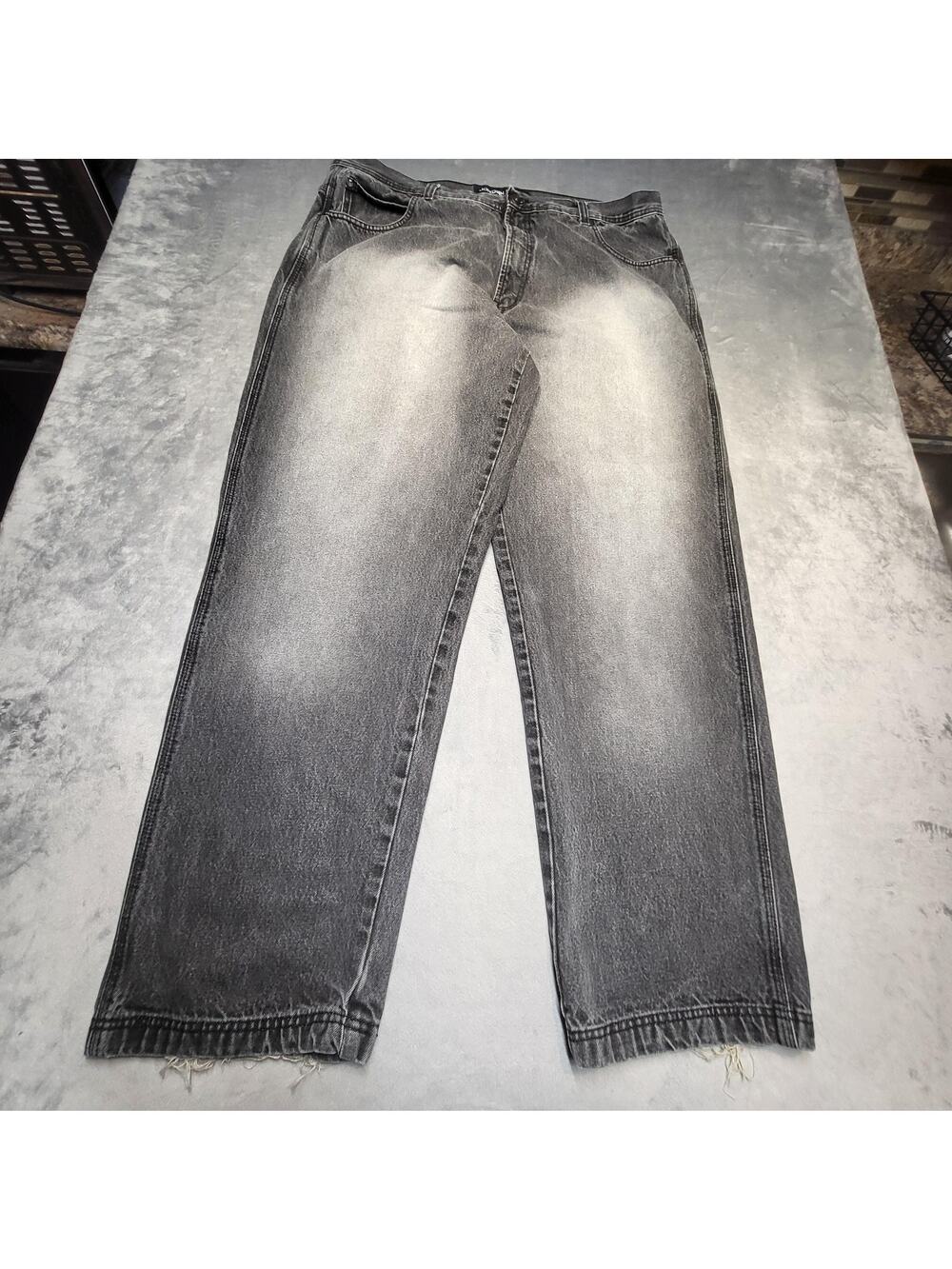 Jordan Craig Jeans Mens 44x34 Black Baggy Relaxed Straight Relaxed Denim Y2K